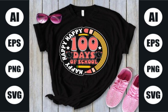 100 Days Graphics for T-Shirt Designs