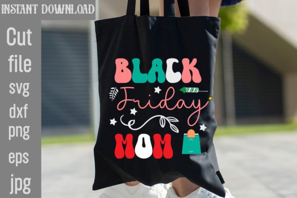 Black Friday Mom Retro Sublimation Graphics