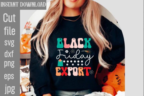 Black Friday Retro Graphics for T-Shirt Designs