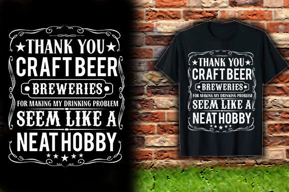Craft Beer Graphics for T-Shirt Designs