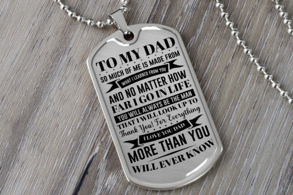 Dog Tag Necklace Graphics for T-Shirt Designs