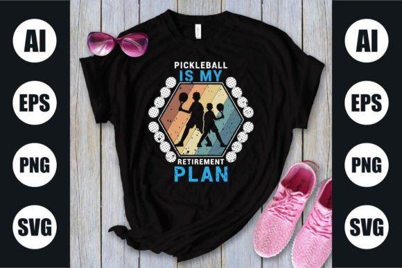 Pickleball Graphics for T-Shirt Designs