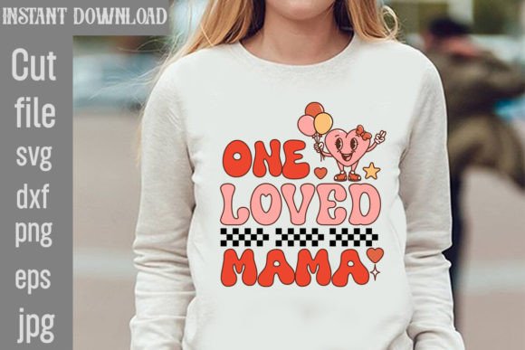 Retro Valentines PNG: Graphics for T-Shirt Designs