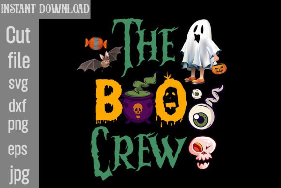 The Boo Crew: Spooky Graphics for T-Shirt Designs